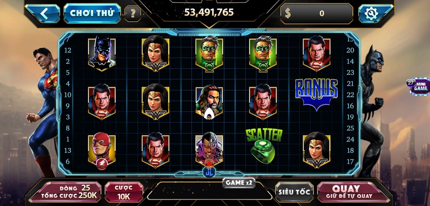 Nổ Hũ Justice League 7Clubs - Giải Mã Sức Hút, Chinh Phục Jackpot!